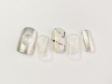 クレモアネイル 池袋西口店(CLEMORE NAIL)/ホワイトニュアンスネイル
