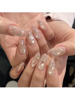 キラキラストーンネイル 当日ok