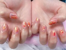 エム 新大久保店(M)/クリア×オレンジ