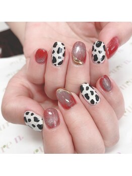 キュアネイル 京成津田沼店(Cure Nail)/牛柄ネイル
