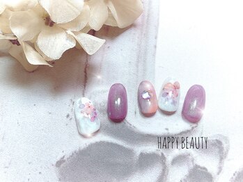 ハッピービューティー(Happy Beauty)/紫陽花ネイル