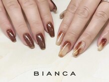 ビアンカ ネイルサロン 大宮店(Bianca)/秋のアシメブラウンネイル
