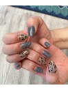 ヒョウ柄ネイル