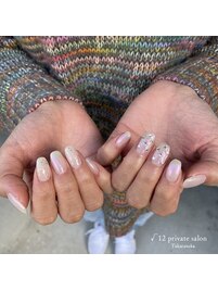 キラキラオーロラネイル♪