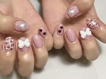 インク(inc)/リボン ガーリーネイル