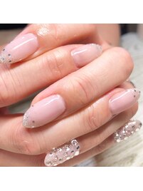 ワンカラー＋(ラメ＋ホロ)