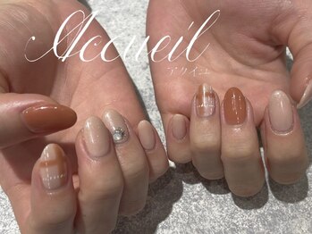 アクイユ 銀座店(ACCUEIL)/チェックネイル