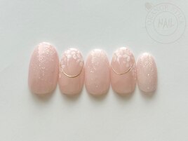 フラワー小花柄桜ミラー