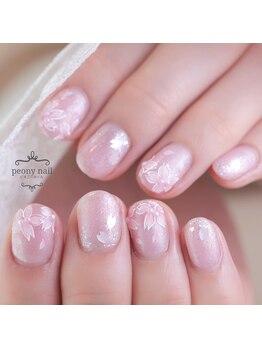 ピオニーネイル(peony nail)/桜　ブライダル