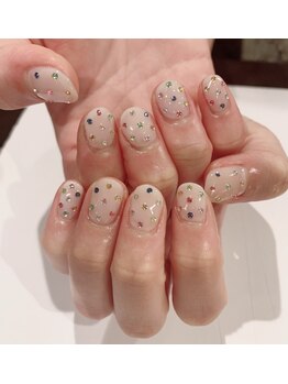 ネイルサロン リスタ(Rista)/カラフルストーン