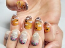 ネイルフロンティア 吉祥寺(NAIL FRONTIER)/夕焼けとんぼ+秋晴れ秋桜11980円