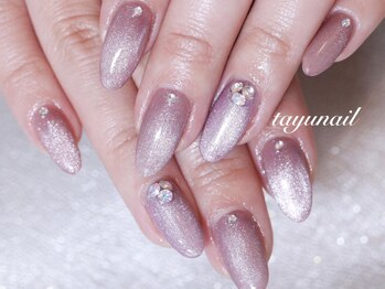 たゆ ネイル(たゆnail)の写真/【美フォルム&長さだしを実現】大人気の上品スカルプ♪スカルプ・アートやり放題ネイル¥19800