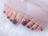 《フィルイン使用☆》夏にオススメ！キラキラフットシンプルデザイン¥6,850♪