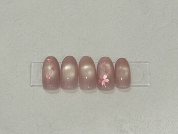 latte.nail【ラテネイル】[富山ネイル/ワンカラー/マグネット/フィルイン/長さだし]/定額デザイン　A