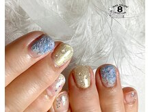ネイルエイト 新百合ヶ丘(nail8)/ぷっくり紫陽花水的ネイル