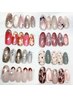 【人気NO1】【ハンド*当店オフ無料】定額ニュアンスアートB ¥8500