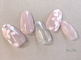 春色の桜ネイル