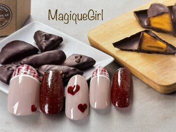 【バレンタインネイル】