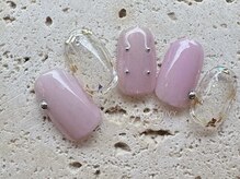 アイヴィー(IVY)/ピンク/クリアネイル/ミラー