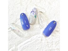 ミュナ(myuna)/梅雨♪紫陽花ネイル