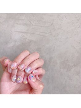 アティックネイルアトリエ(attic nail atelier)/カラフルニュアンス★