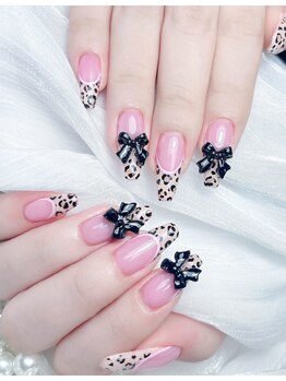 Mネイル/レオパードネイル