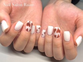 ハートネイル/ホワイトネイル
