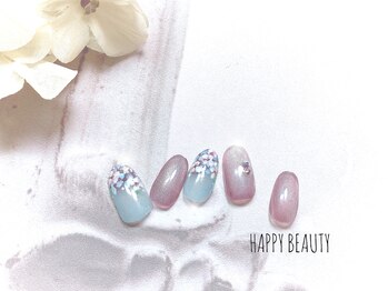 ハッピービューティー(Happy Beauty)/紫陽花ネイル