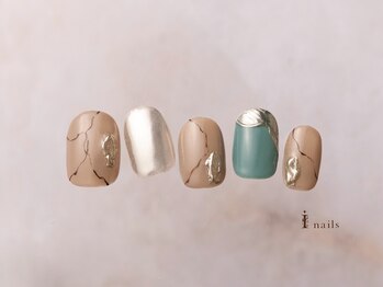 アイネイルズ 横浜EAST店(I-nails)/大理石ミラーネイル