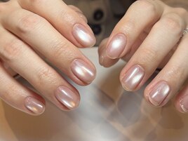 コーラルピンクマグネットネイル