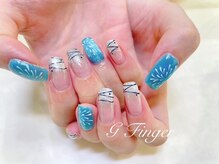 ジーフィンガー 大井町店(G Finger)/花火とヨーヨー♪夏祭りネイル☆