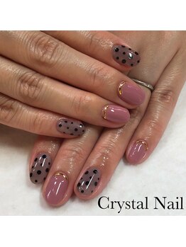 クリスタルネイル ボンベルタ橘店(CRYSTAL NAIL)/シースルーネイル