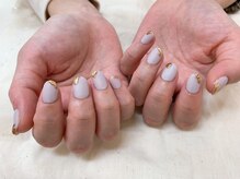 アバネイル 藤が丘(AVA NAIL)/【ぷっくりミラーネイル】