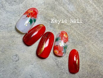 キールネイル(KeyleNail)/椿レッド