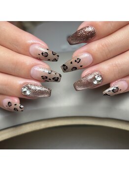 レブラン(r'e blanc)/レオパード×ビジュー