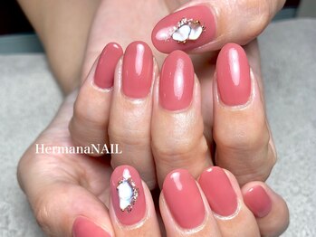 エルマナ ネイル(Hermana NAIL)/シンプルジェルArt2本付