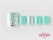 ネイルサロンアビー 北千住店(abbie)/きらきらミントフット　￥11440