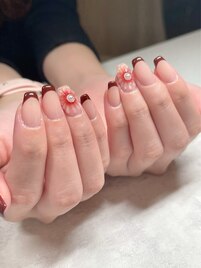 フレンチワンポイントネイル