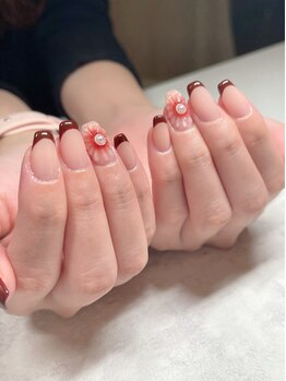 ウィズ ユー(with U produce by Megumi Ohara)/フレンチワンポイントネイル