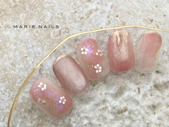 マリーネイルズ 大阪梅田店(MARIE NAILS)/新規様8000円 0424b リボン