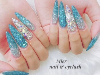 ミエル(Mier)の写真/【通いやすい価格設定×高技術】トレンドネイルの定額コースをご用意！毎月変わる季節限定デザインも人気♪
