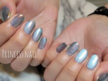 プリンセスネイル(Princess nail)/ブルーマグ×オレンジオーロラ