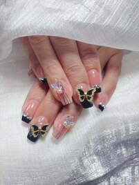 持ち込みデザイン＊蝶々ネイル