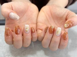大人カジュアルニュアンスネイル