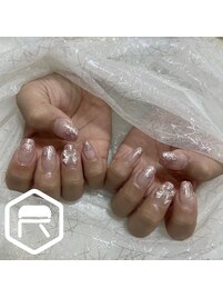 ビジュー付きラメグラ