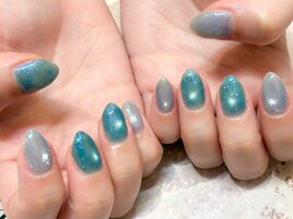 涼しげブルーネイル・マグネット