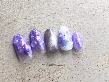 ミー(miii)/紫陽花ネイル