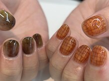 キルナリビング(kiruna living)/手書きチェックネイル