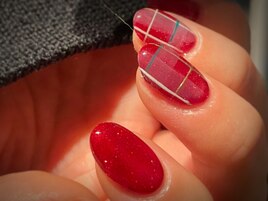 チェックネイル