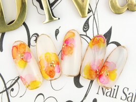 たらし込みフラワー￥9500